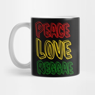 Peace, Love, Good Vibes, Reggae Mug